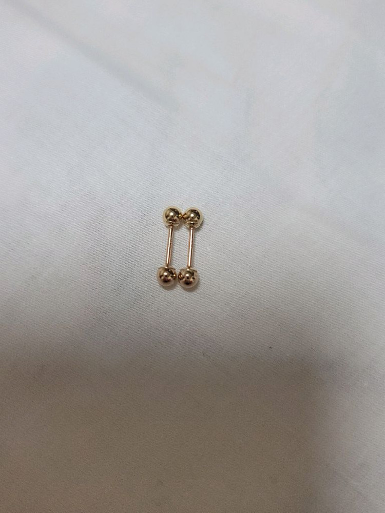 14k 피어싱 한쌍--4