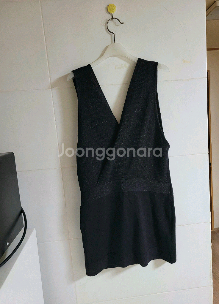 여성)V넥 니트~조끼--0