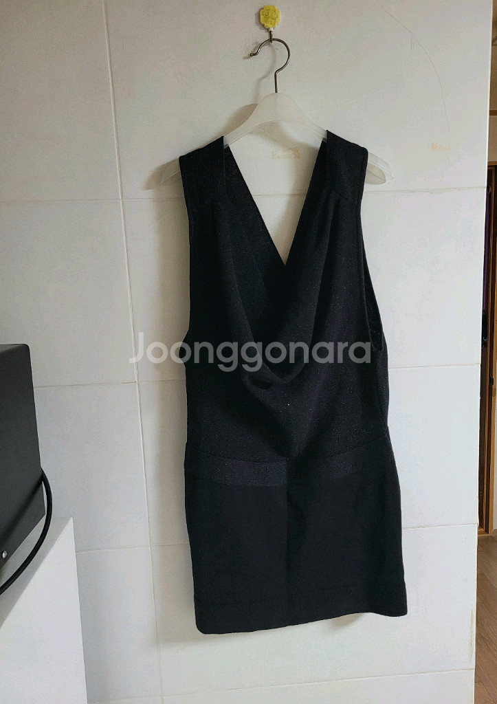 여성)V넥 니트~조끼--1