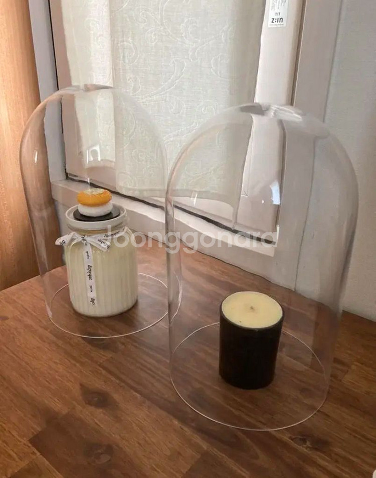 유리돔 높이 35 지름 20 cm 1개 당 6만원 카페--0