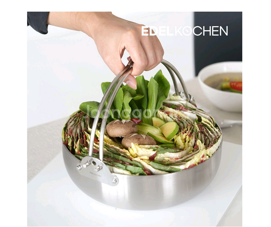 에델코첸 통3중 샤브샤브 스텐 냄비 24cm/ 28cm--9