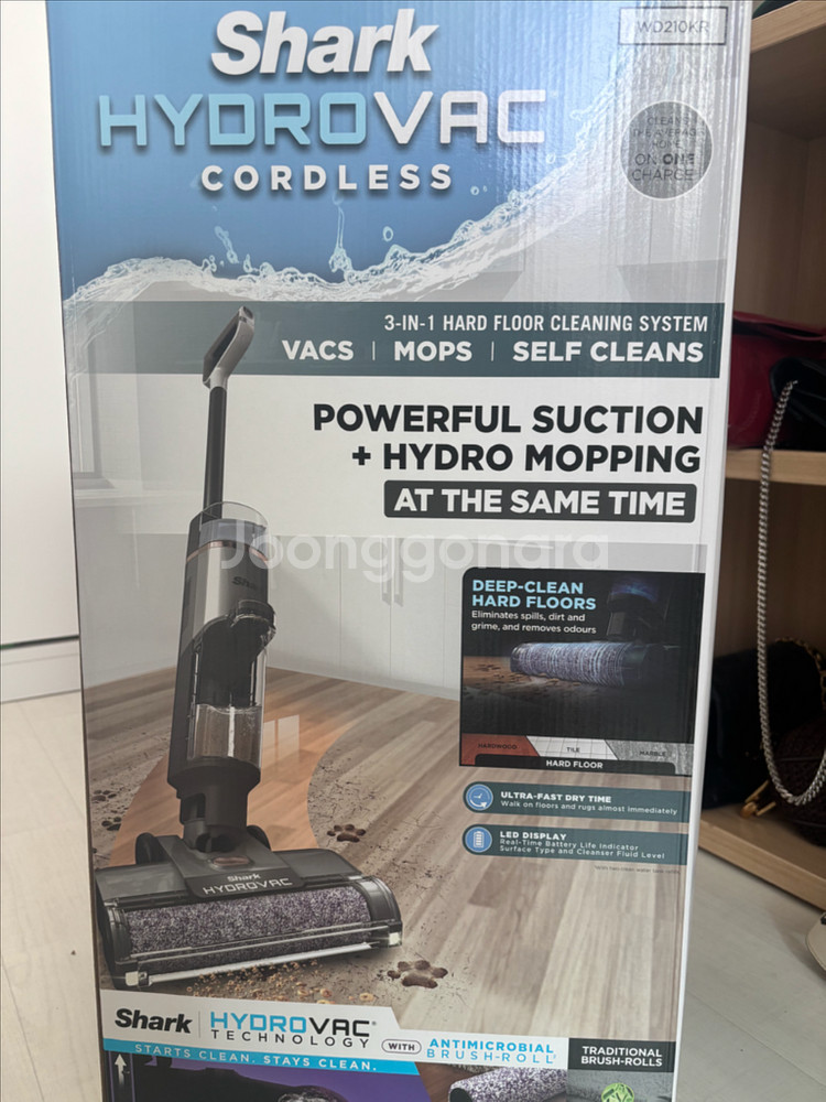 [새상품] 샤크 하이드로바크 무선청소기 WD210KR--0