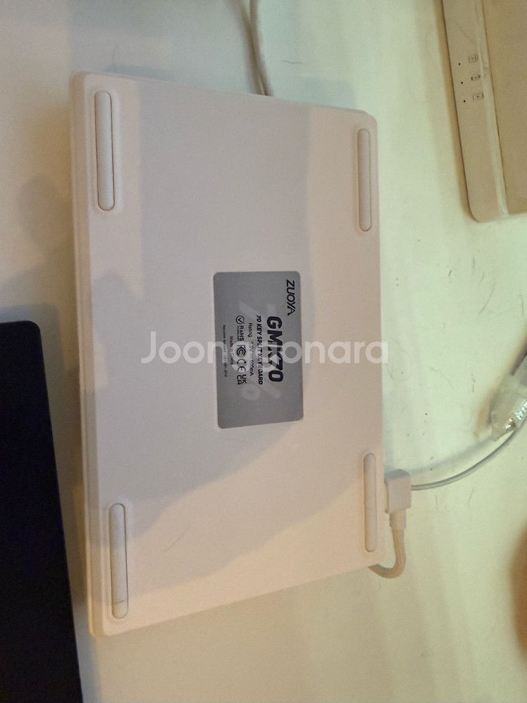 gmk 70 스플릿 키보드, 오테뮤 피치, 라임, 그루브스톤 저소음 코랄 45g--1