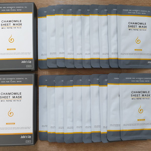 줄리스립 줄리스 캐모마일 시트 마스크팩 20매 미개봉 새제품 미개봉 새제품