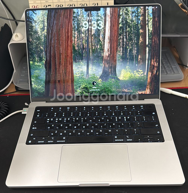 맥북 프로 M1 pro 14인치 실버 512GB + 애플 매직 마우스--4