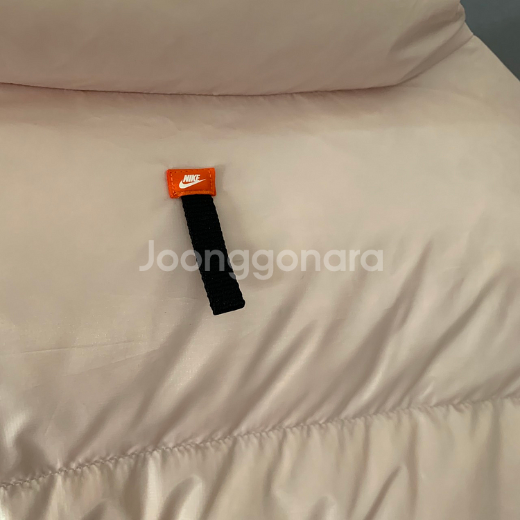 M 나이키 써마핏 시티 덕다운 오리털 핑크 푸퍼 숏패딩--5