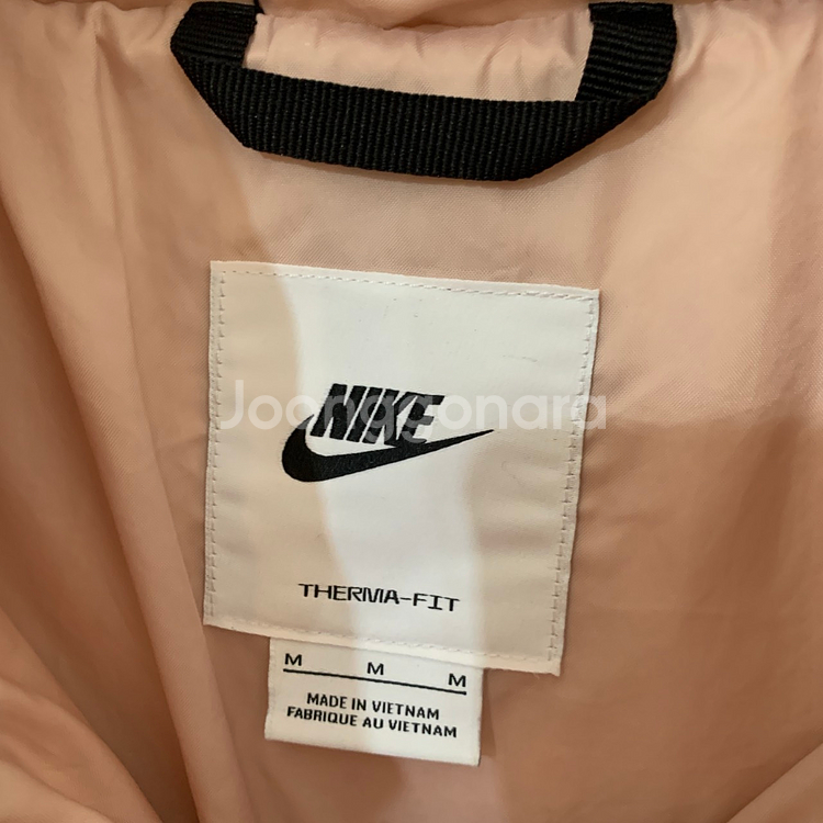 M 나이키 써마핏 시티 덕다운 오리털 핑크 푸퍼 숏패딩--6