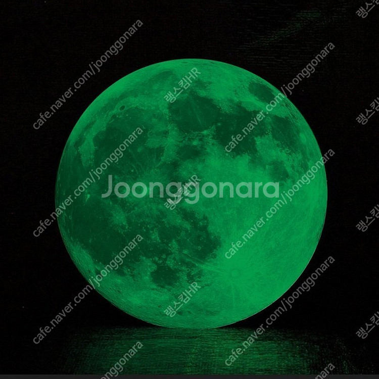 새 대형 야광 달 MOON 데코 스티커 자녀 벽 장식--3