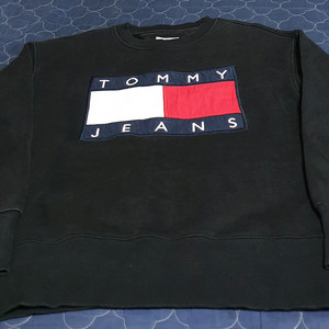 타미진스 빅로고 자수 맨투맨 블랙 (S)