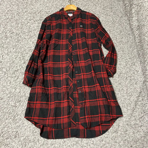 타미힐피거 체크 셔츠 원피스