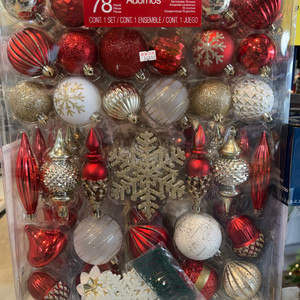 코스트코 크리스마스트리 장식 오너먼트 78피스