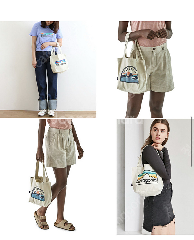 파타고니아 정품 미니 토트백, 미니 에코백--7