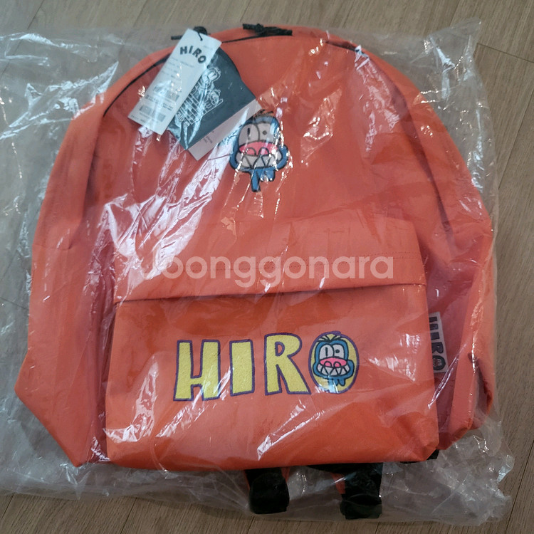 HIRO 히로 팀코믹스 오렌지 백팩 가방--0