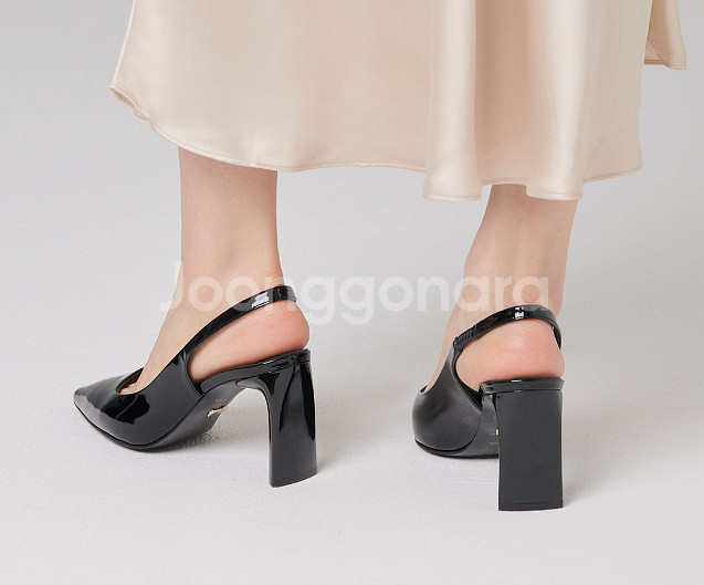 쇼쉬르라팡 York Slingbacks 8cm--3