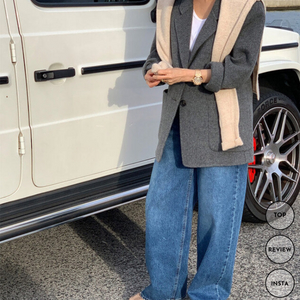 쪼이쇼룸 울 핸드메이드 자켓