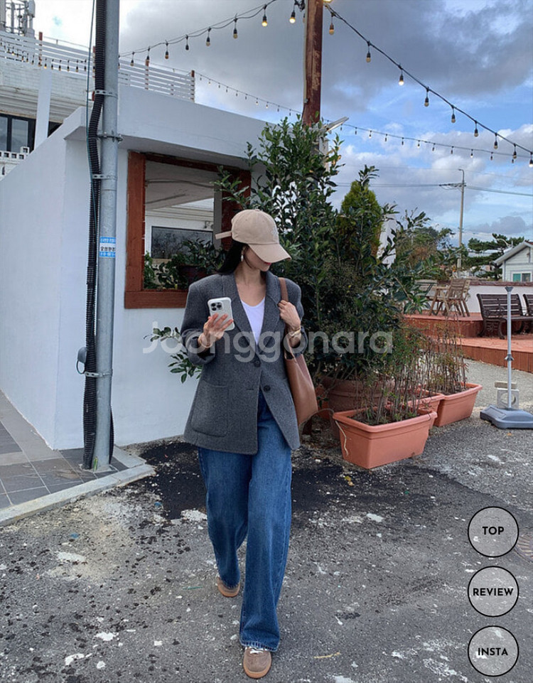 쪼이쇼룸 울 핸드메이드 자켓--3