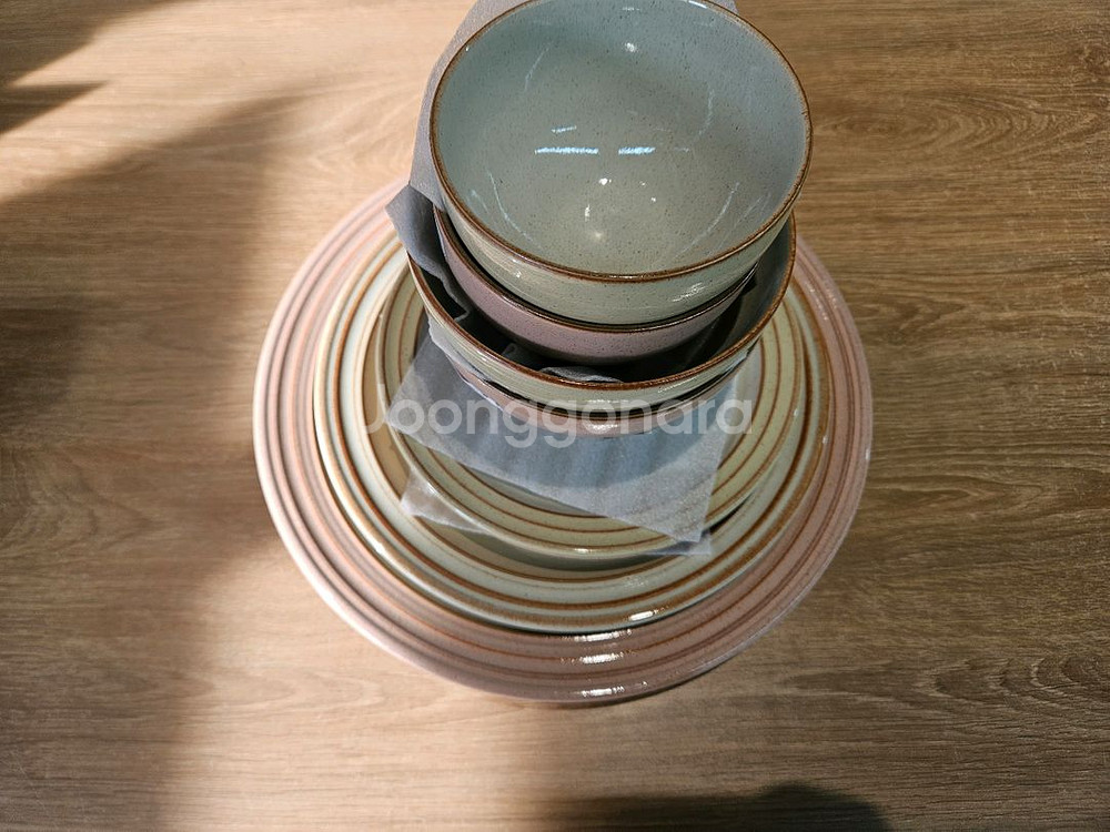 덴비 2인용 한식기 세트 그릇 접시 세트--1