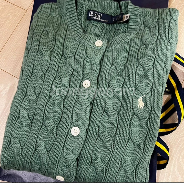 폴로랄프로렌 케이블 니트 가디건--0