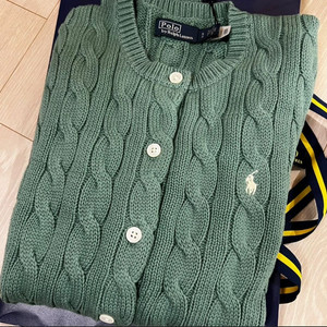 폴로랄프로렌 케이블 니트 가디건