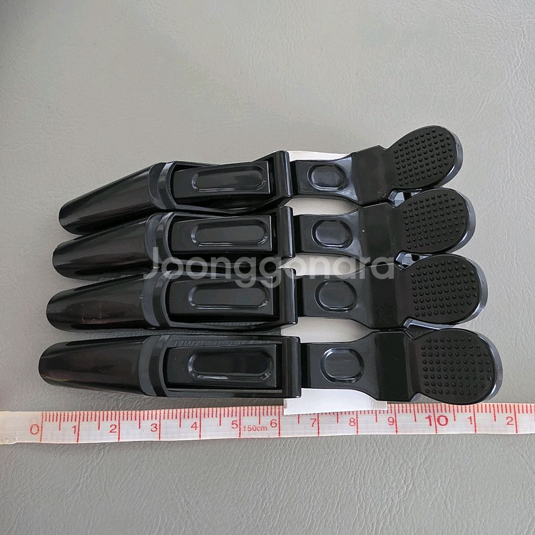 헤어 악어 집게핀 4개 (미사용)--0