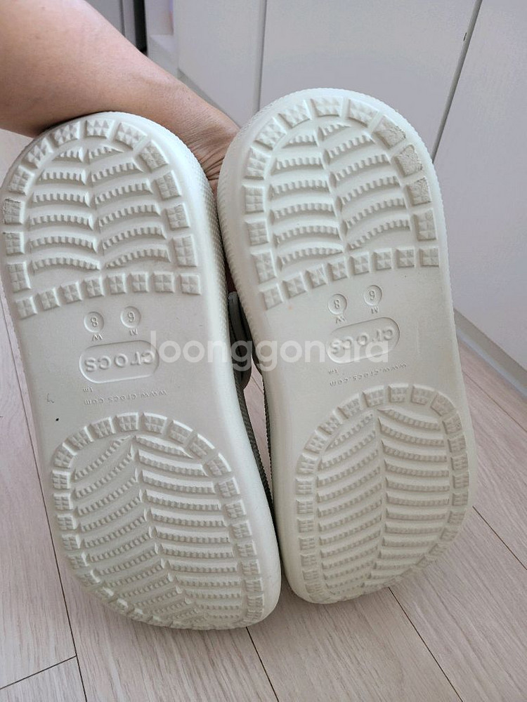 크록스 플랫폼 클로그 M6/W8--3