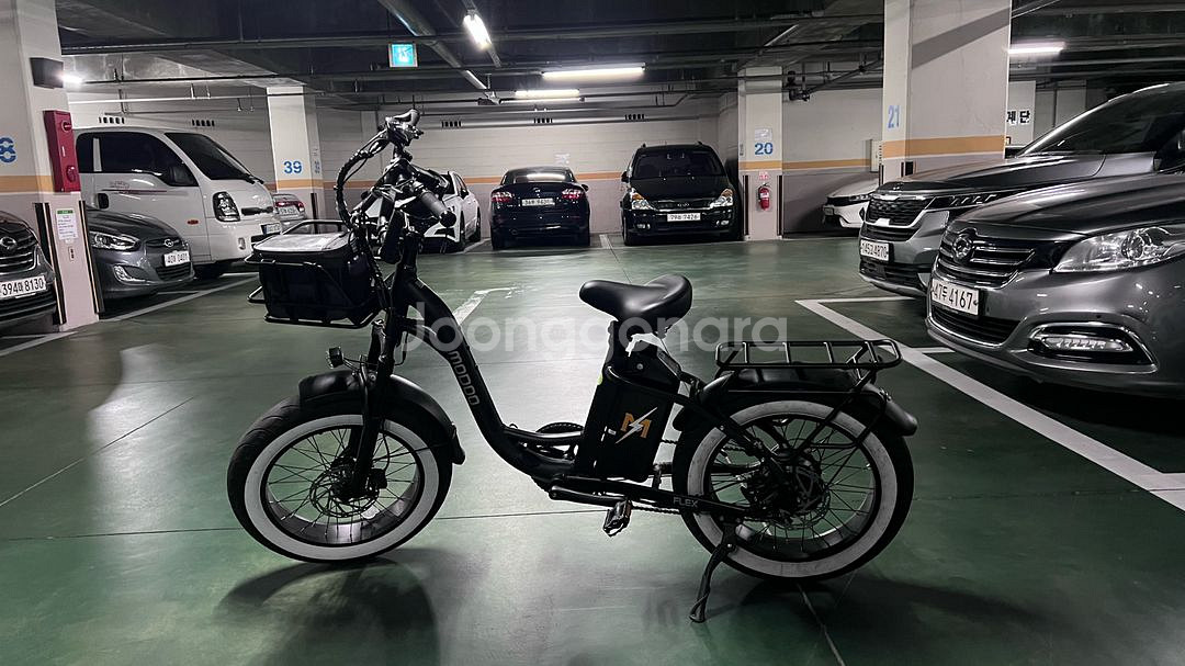 부릉이 플렉스 전기자전거(스로틀, 앞바구니, 뒤짐받이 옵션포함), 뇌울림 경보기 포함--0