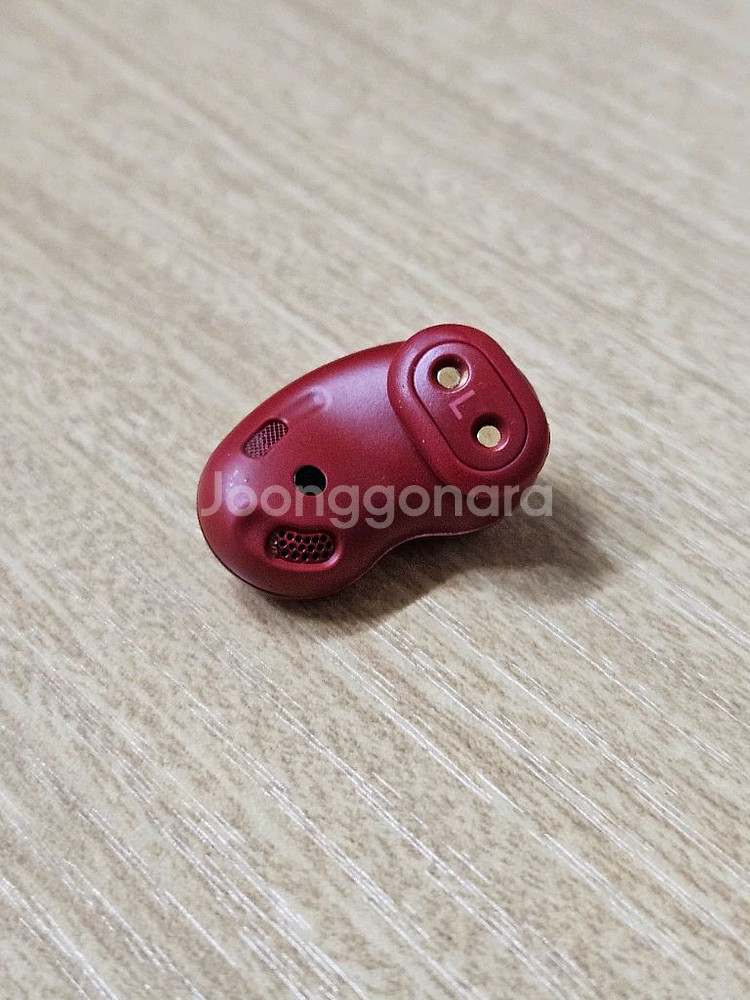 갤럭시 버즈라이브 레드 왼쪽 유닛--1