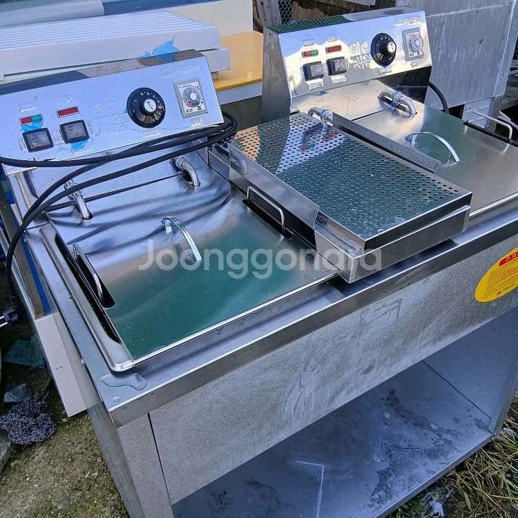 업소용 전기튀김기 2구 새거수준--1
