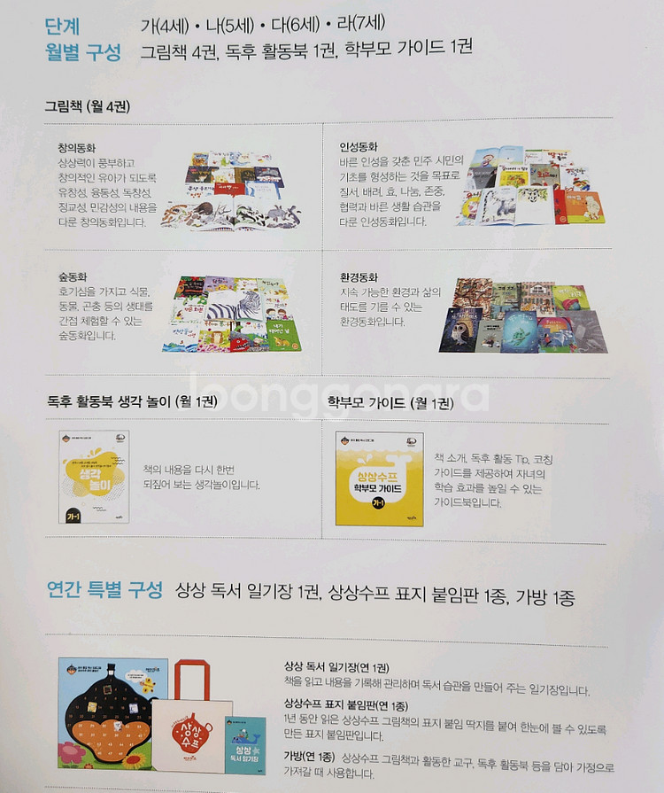 [새제품]상상수프 그림책 창작책 동화책 4권 세트 일괄--9