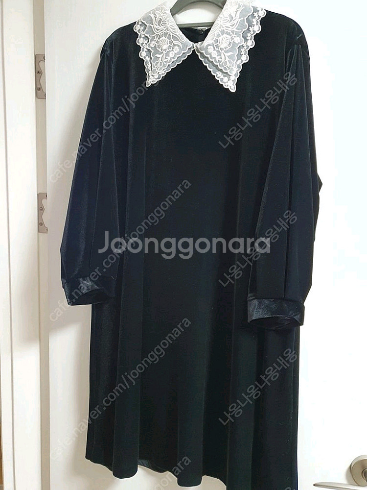 레이스 카라 원피스--4