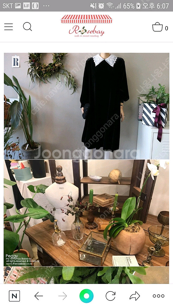 레이스 카라 원피스--6