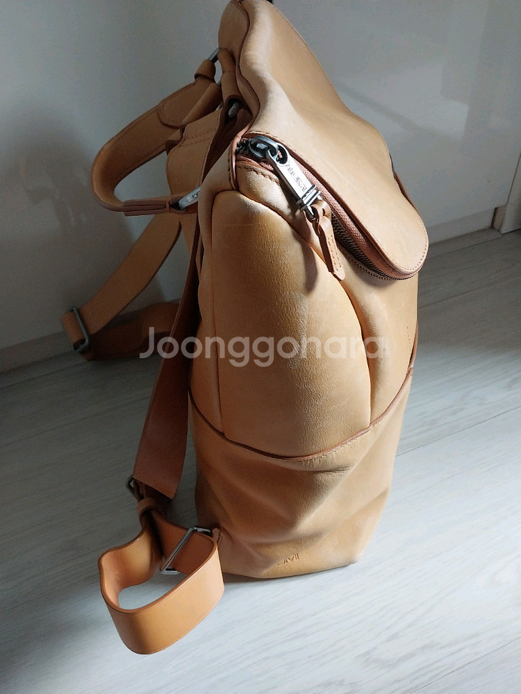 투미 통가죽 레더 백팩--3