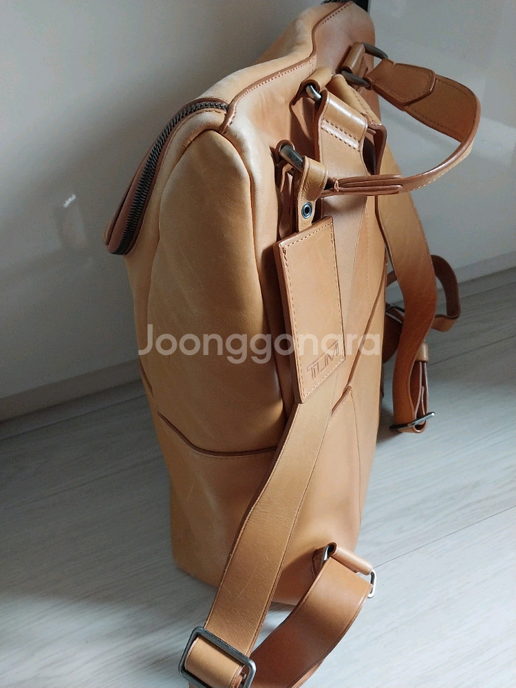 투미 통가죽 레더 백팩--2