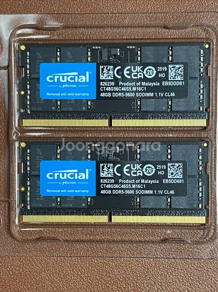 크루셜 DDR5 5600 48GBx2 96GB 노트북램 노트북메모리--0