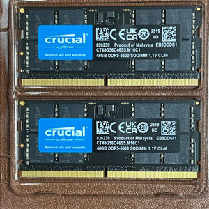 크루셜 DDR5 5600 48GBx2 96GB 노트북램 노트북메모리