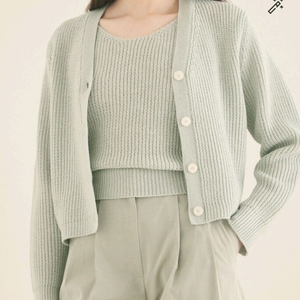 더캐시미어 캐시미어블렌드 니트가디건66 랑방 마인 타임