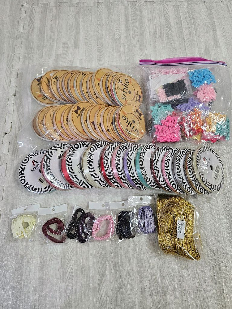 공예 리본 전부 (새상품)--0