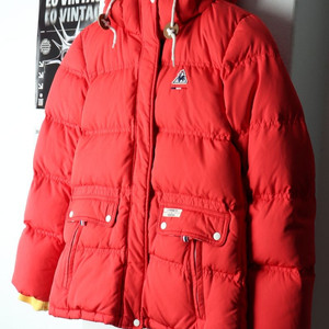 W(S) 르꼬끄 패딩 점퍼자켓 덕다운 오리털 레드