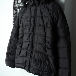 W(S-M) 노스페이스 패딩 점퍼자켓 구스다운 블랙