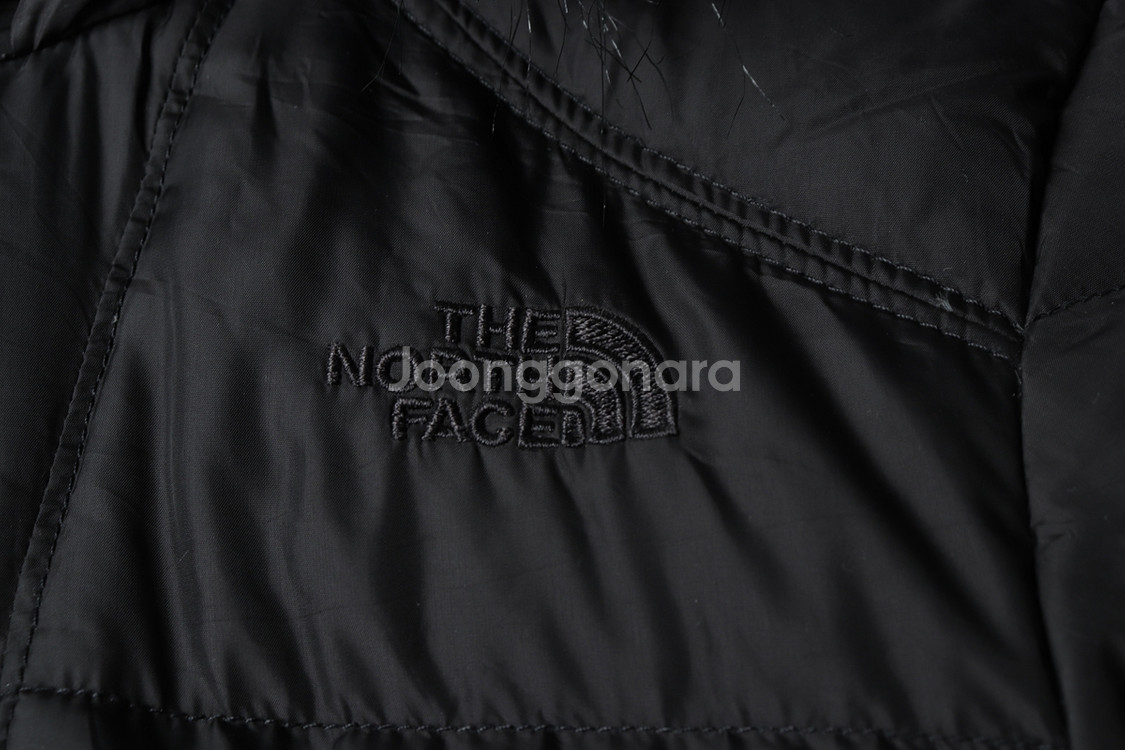 W(S-M) 노스페이스 패딩 점퍼자켓 구스다운 블랙--4