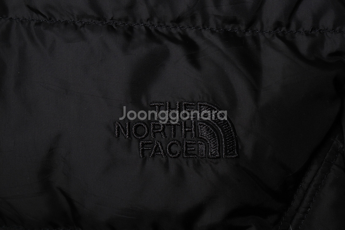 W(S-M) 노스페이스 패딩 점퍼자켓 구스다운 블랙--5