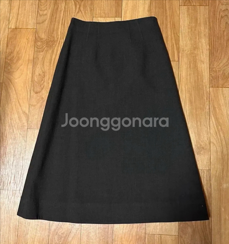 보웬 A라인 핸드메이드 스커트 - 다크브라운--3