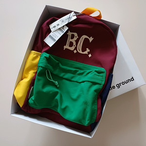 보보쇼즈 BC 빈티지 컬러블록 백팩 (새것)