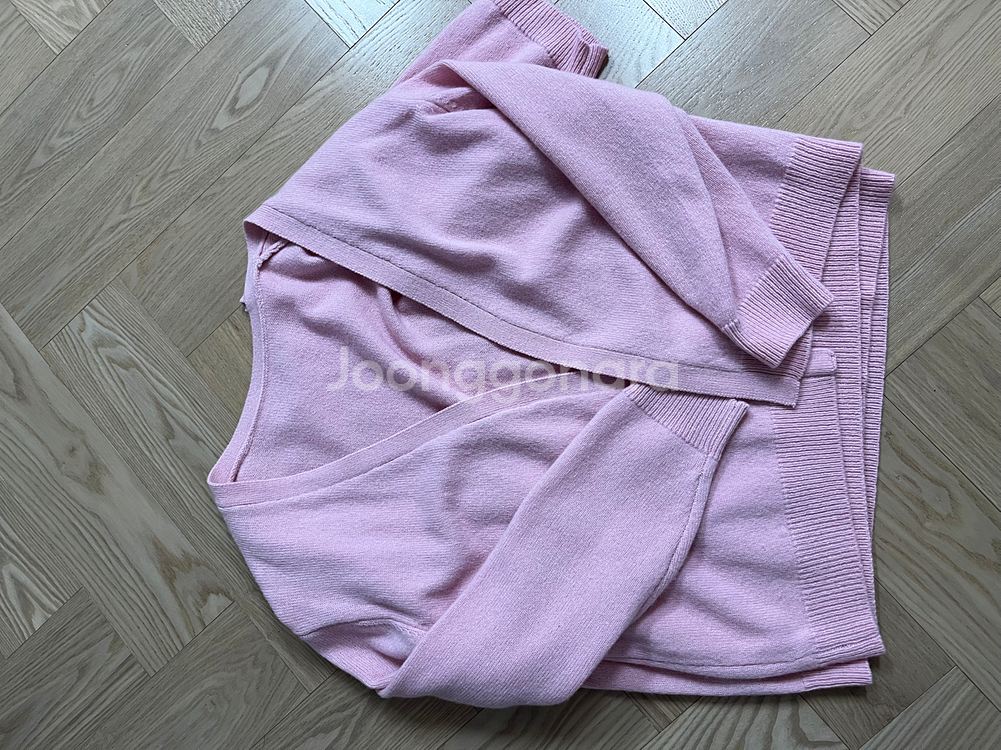 여성 니트 가디건 세트--1