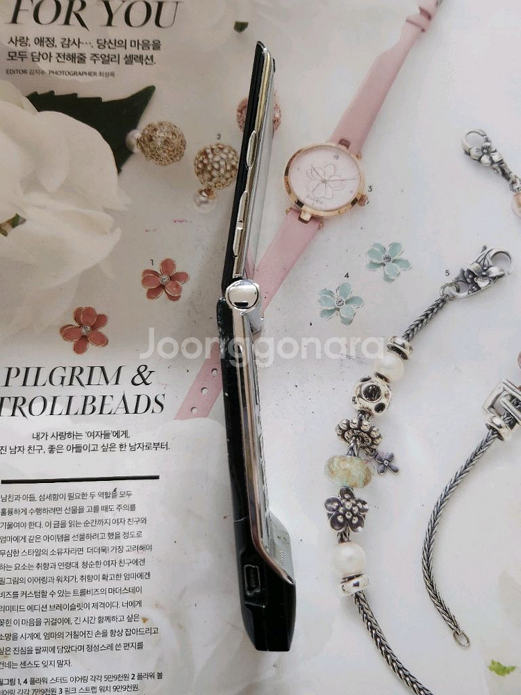 올드폰 모토로라 ms500w 레이저룩 블랙실버--7