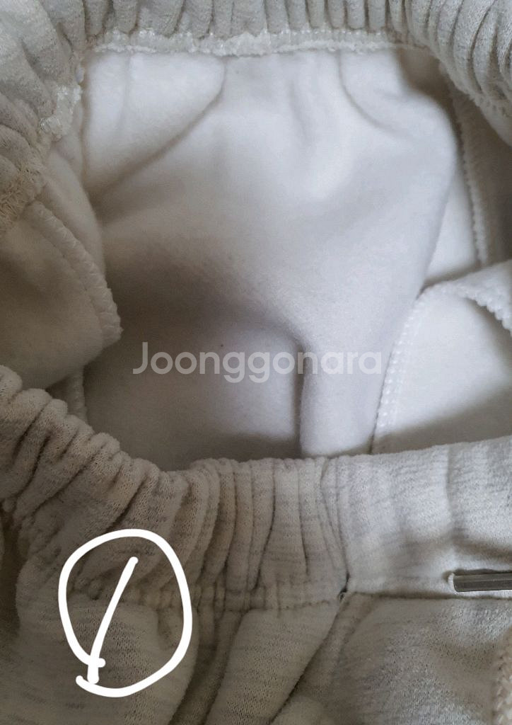 여성 기모 트레이닝 조거 팬츠--3