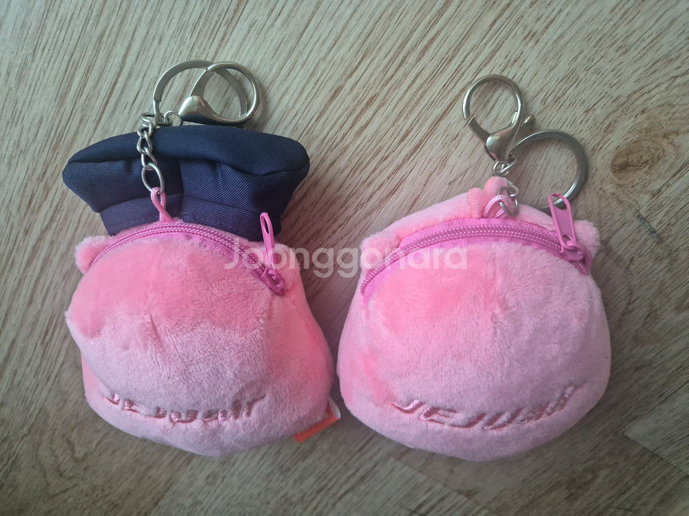 [새상품] 제주항공 굿즈 승무원, 기장 잔망루피 키링지갑 2종--5