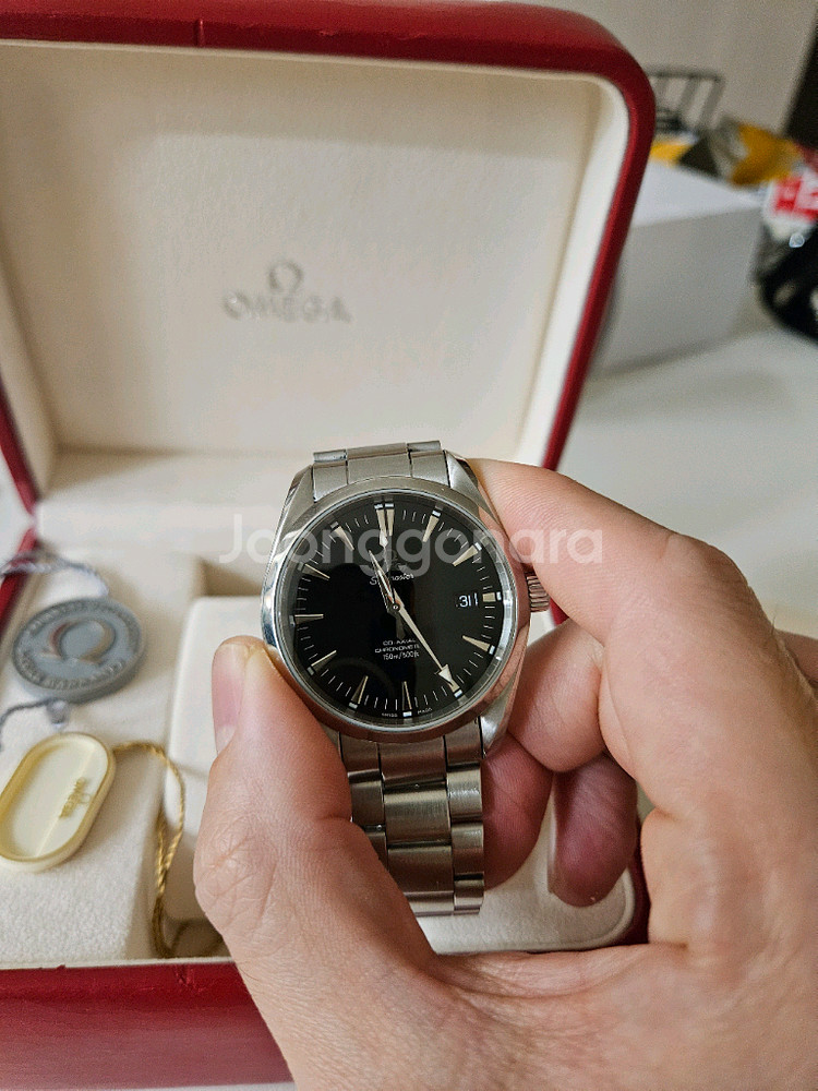 오메가 아쿠아테라 구구구형 오토 39mm 풀구성--1