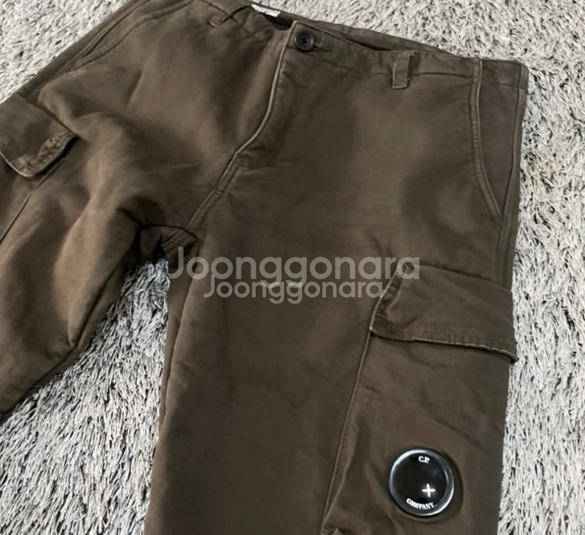 씨피컴퍼니 CP컴퍼니 고글 기모 카고바지 카고팬츠 34인치--1