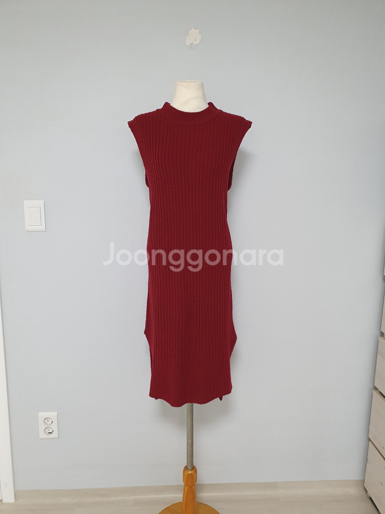 (상태좋음)밸리걸 골지니트 원피스 55~66반--1